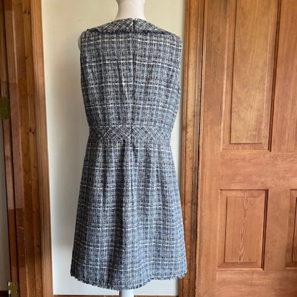 TALBOTS Americana Tweed Shift Sheath Sleeveless Dress 6 - Picture 8 of 16